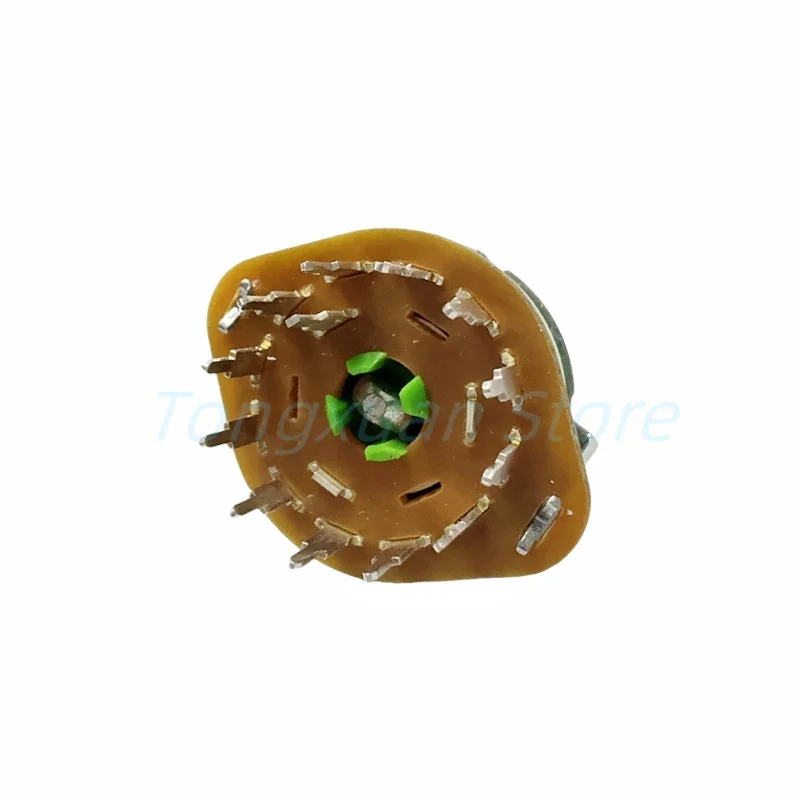 1pc ALPS Rotary Switch SRRM1C6200 Band Switch 1 Pole 12 Position 360 degree Infinite Rotation Amplifier Signal Switch 15mm Shaft