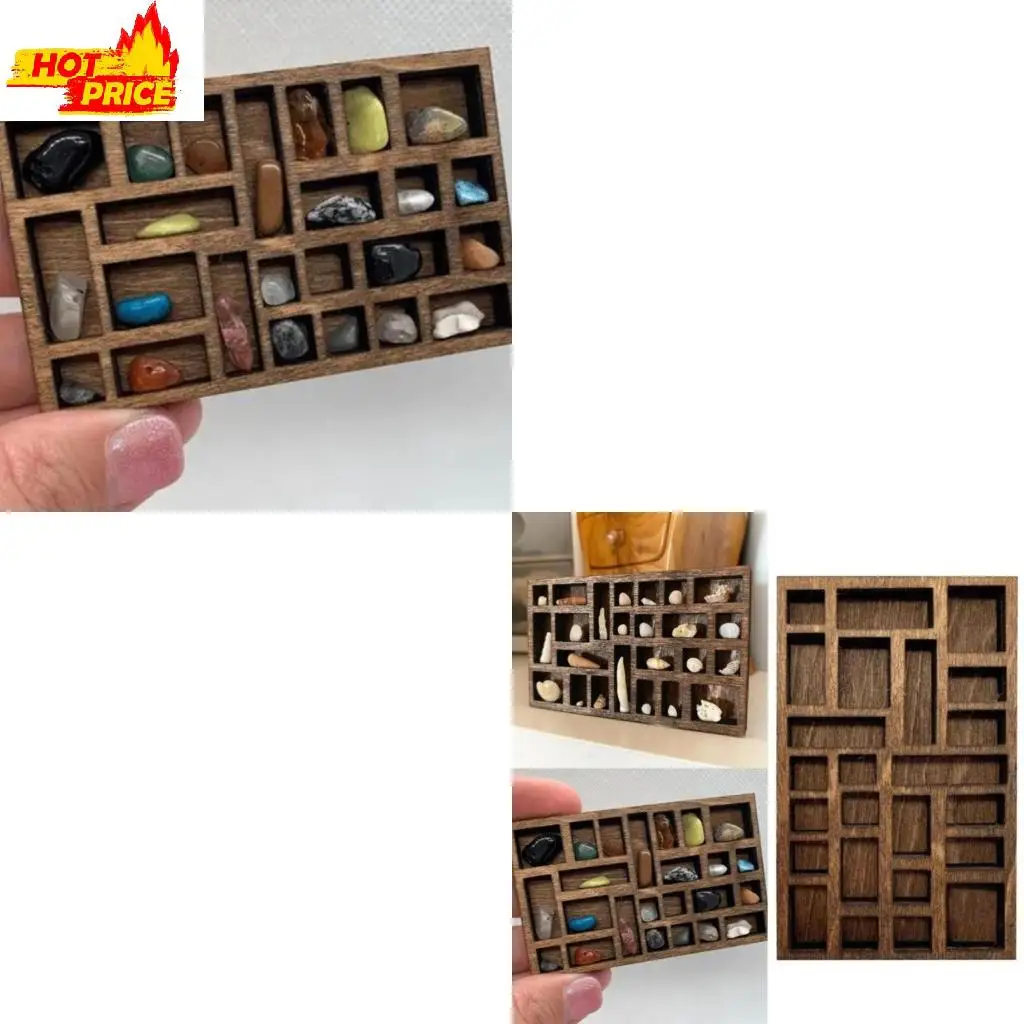 

Портативная деревянная коробка для хранения миниатюрной ювелирной украшения ручной работы на кармане