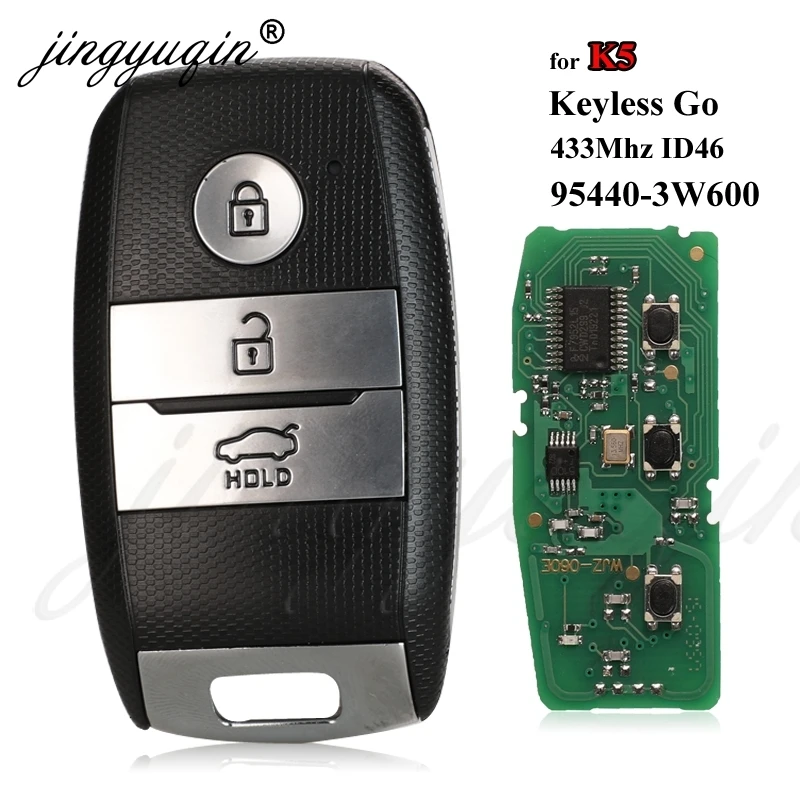 jingyuqin Keyless Go Car Full Smart Remote Key for KIA K5 KX3 Sportage Sorento P/N 95440-D9510 433Mhz ID46 Pcf7952 Fob Control 