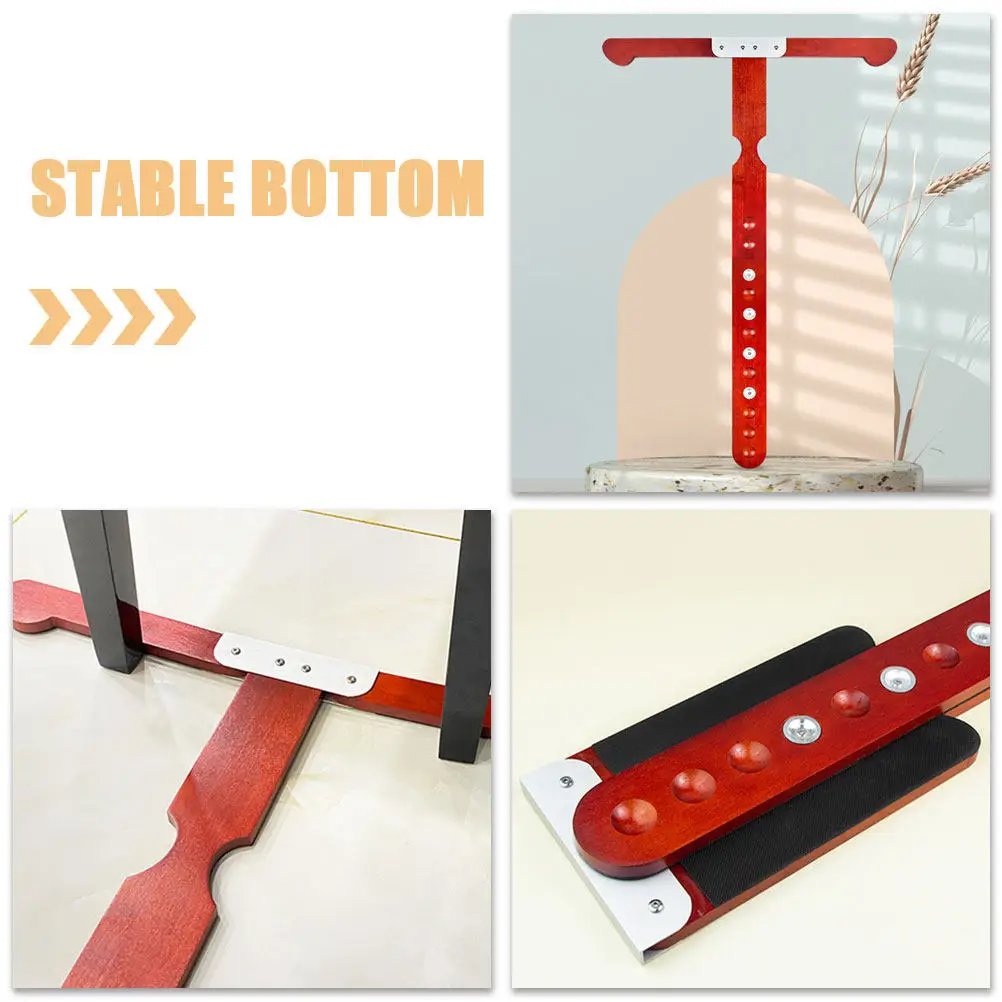 T-Shaped Solid Wood Cello Endpin Stopper Pad Non-Slip Anti-Skid Stability Base for Practice Performance Stage Use Musical