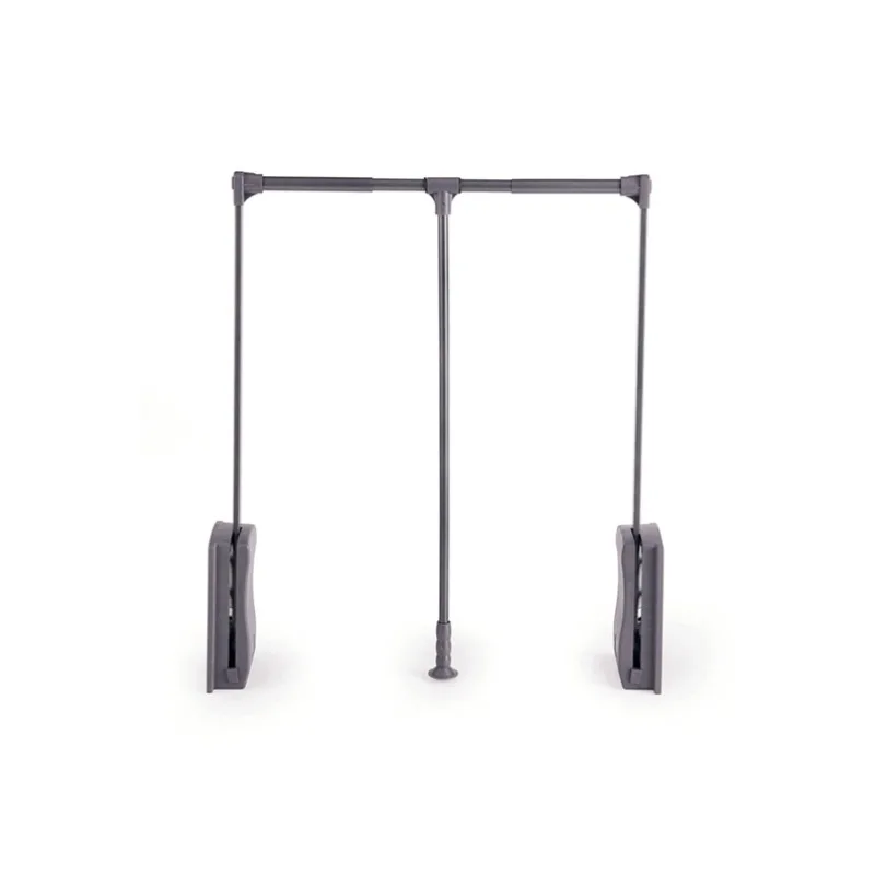 Cloakroom storage function Hardware pull-down clothes hanging rod, lifting clothes hanging device