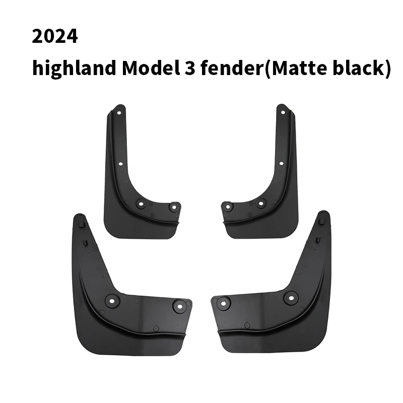 

Front Rear Mudflaps Mud Flaps Original Model Replacement Splash Protector Fender for Tesla Model 3 Highland 2024-2025