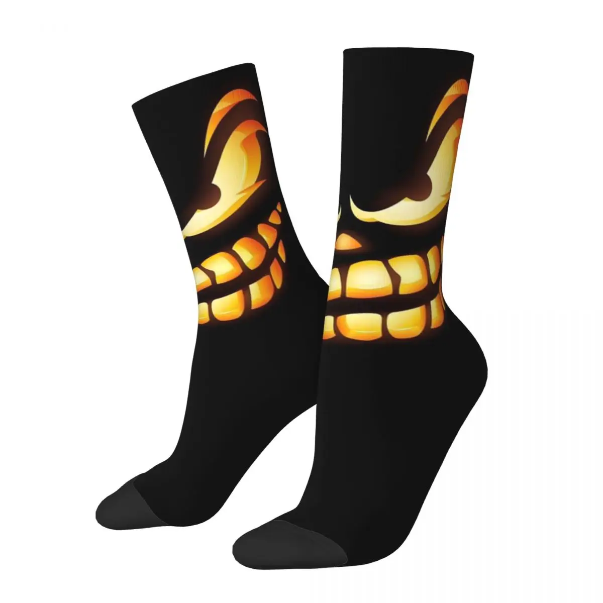 Monster Face Unisex Socks, Happy Socks, Meias de impressão 3D, Crazy Sock, Street Style, Crazy