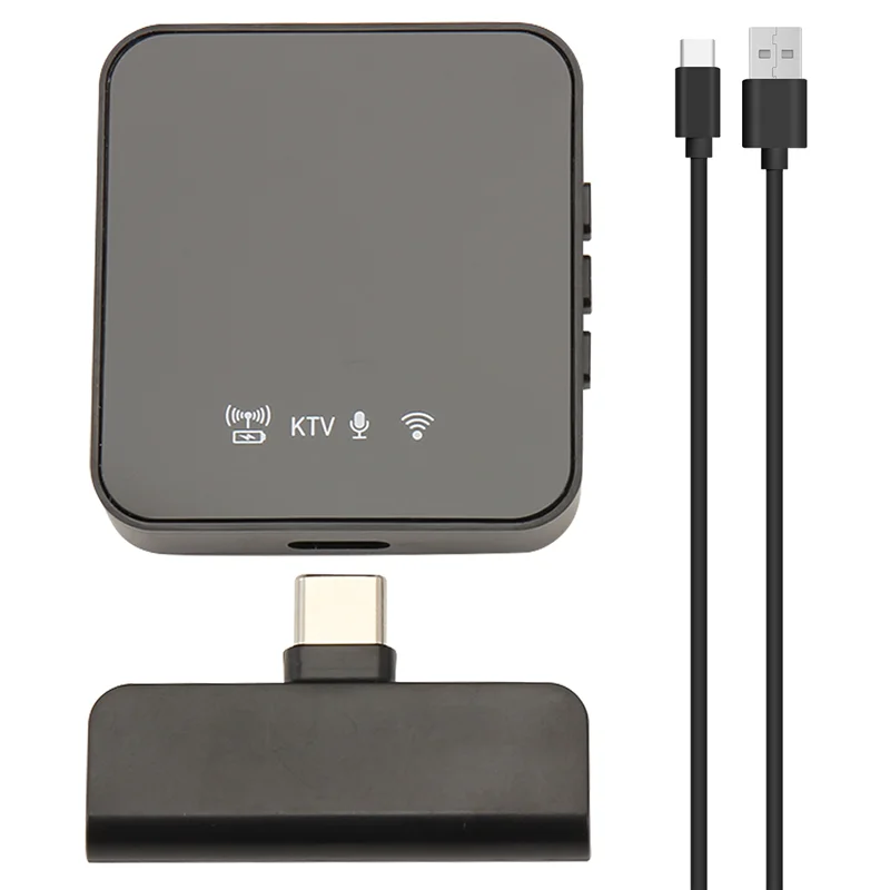 CJSD-Mini Mic Wireless Lavalier Microphone Wireless Noise Canceling Mic For Type-C Port + Adapter For Mobile Live Streamin