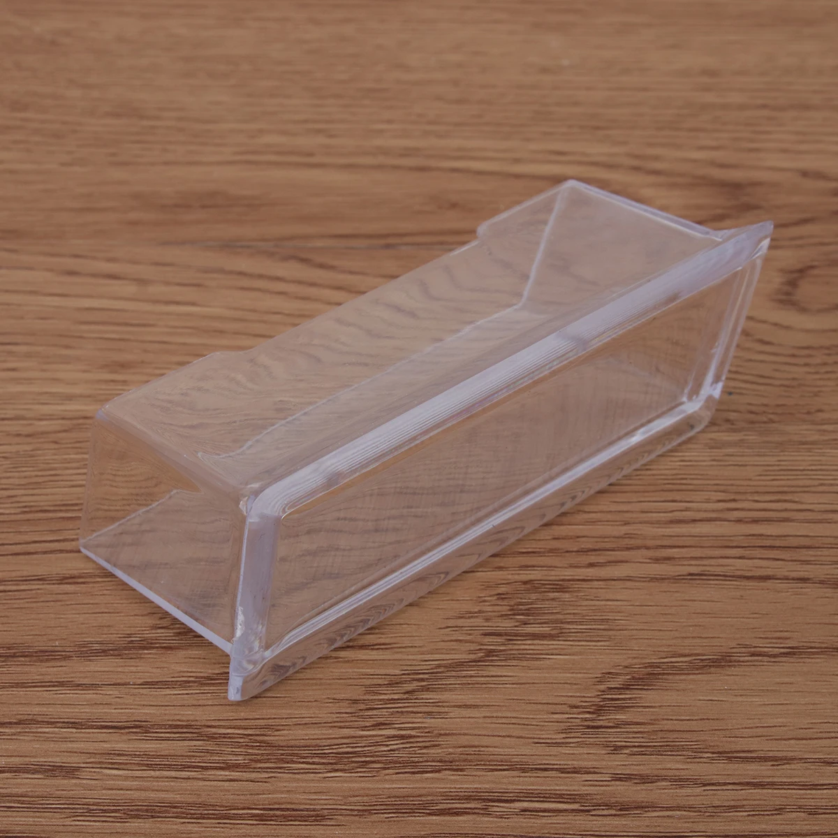 

10pcs Transparent Acrylic Business Card Holder Safe Small Open Design Office ganizer ID Display Storage Box