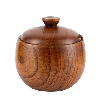 Vintage Wooden Seasoning Jar 1