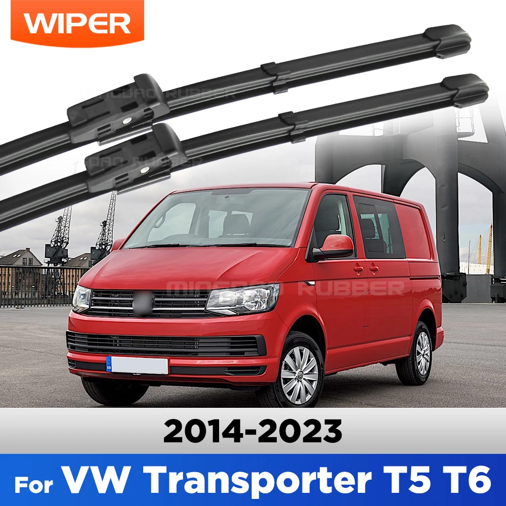 

Front Wiper Blades For VW Transporter T5 T6 Caravelle Multivan 2014-2023 2015 Windshield Windscreen Window Brush 24"+24"