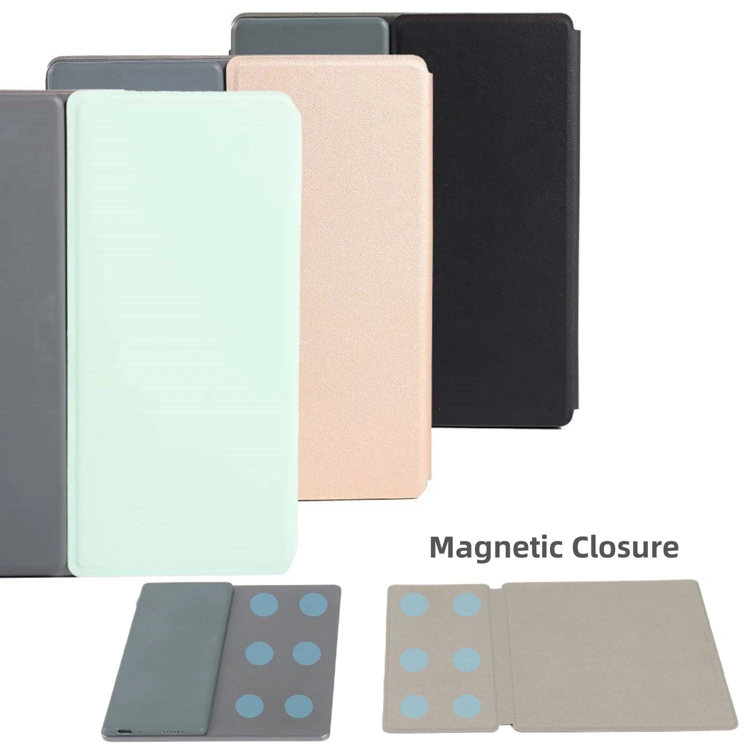 

Magnetic Leather Case for 7" Onyx Boox Leaf5 Leaf5C Ultra-Thin Lightweight Cover with Auto Sleep/Wake & Magnetic Closure