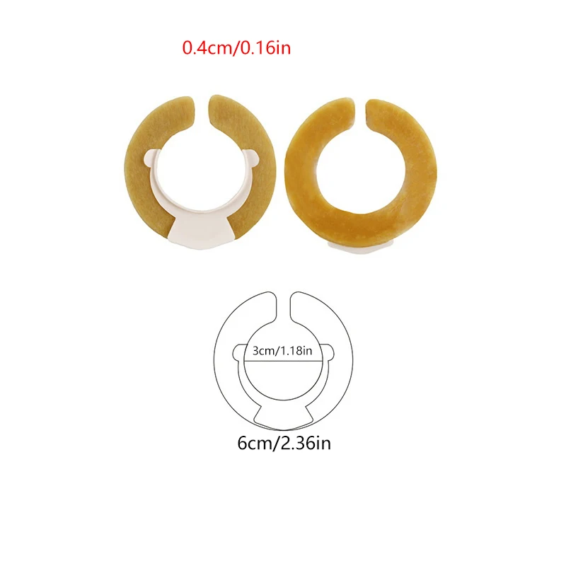 10Pcs Ostomy Paste Ring Baseplates Stoma Care Leak-Proof Ring For Ostomy Bag Stretch Shaping To Prevent Leakage Protect