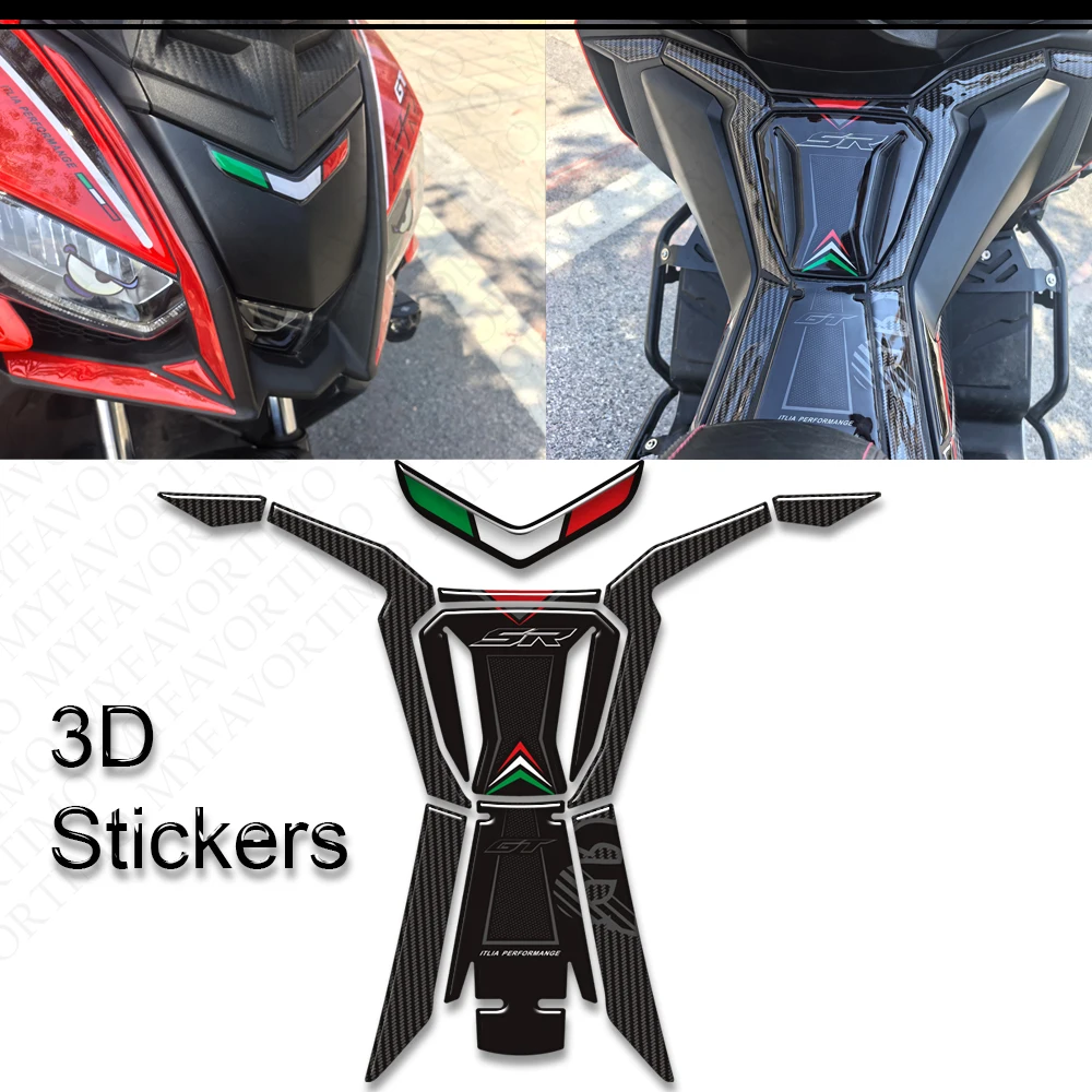 

Motorcycle For SR GT 125 200 Sport Replica Body Protector Fairing Shell Fender Accessories Parts 3D Stickers Decals