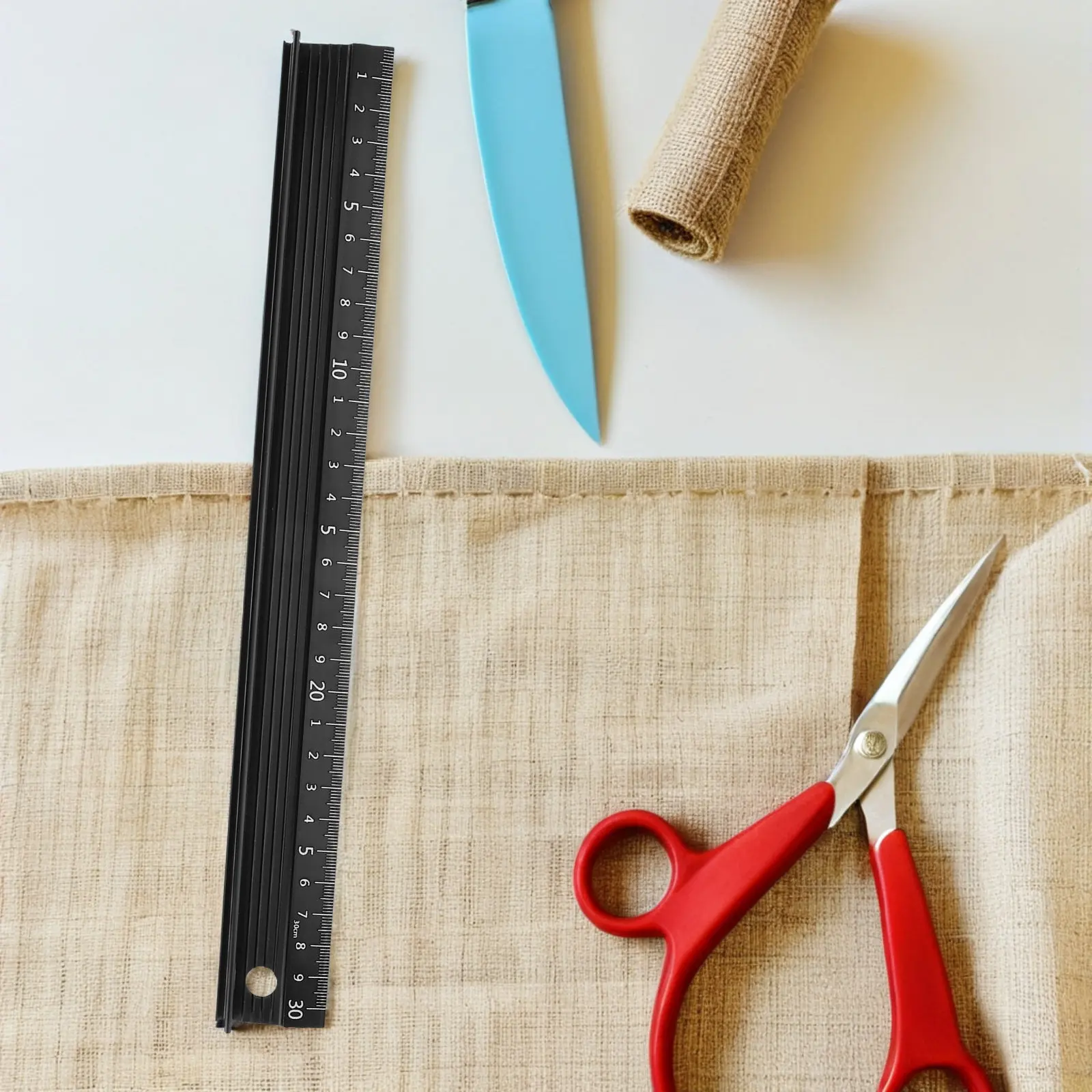 L Shaped Metal Ruler Heavy Duty Precision Drawing Tool for Fabric Sewing Quilting Patchwork Tailoring Craft Measuring Seam Guide