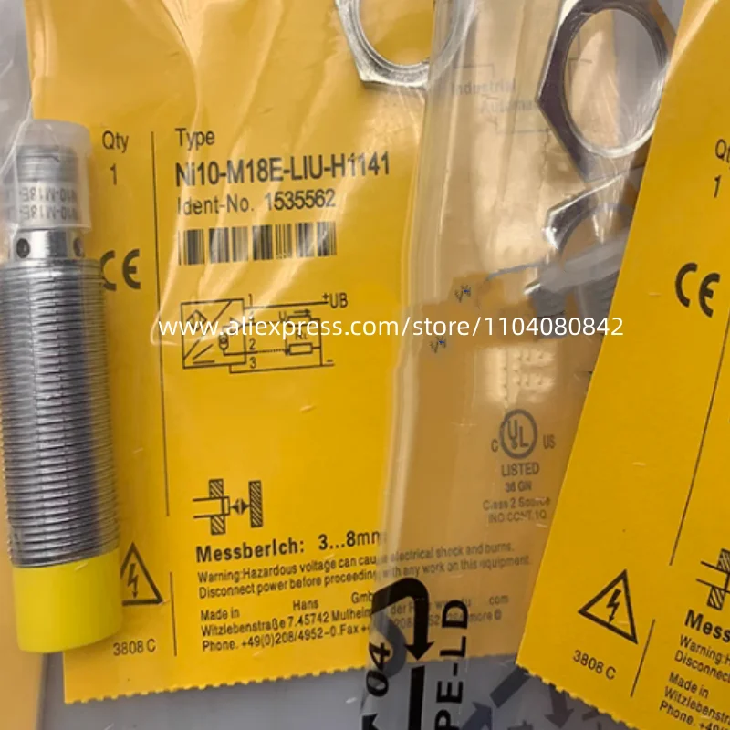 

2PCS New Proximity switch NI8-M18-LIU-H1141 Ni8-M18E-LiU-H1141