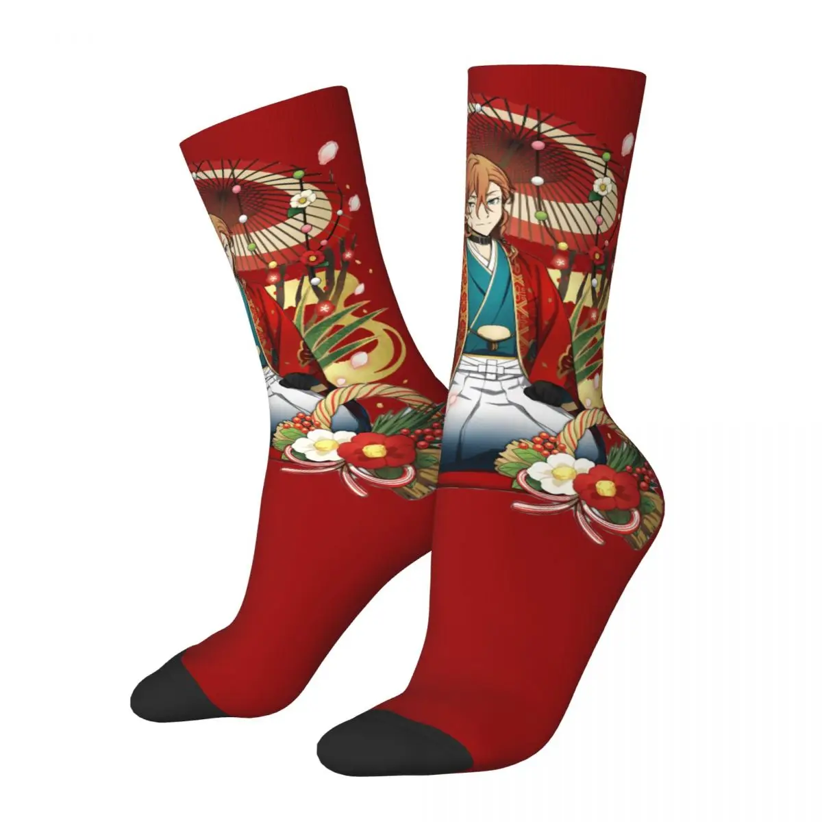 Non brand,pattern Bungou Stray Dogs Chuuya Nakahara Men Women Socks fashion Applicable throughout the year Dressing Gifts