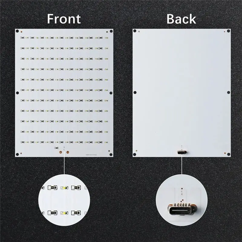Superior-5Pcs CMYK LED Backlight Board For Bambu 3D Printer CMYK Lithophane DIY Lithophane Photo Model