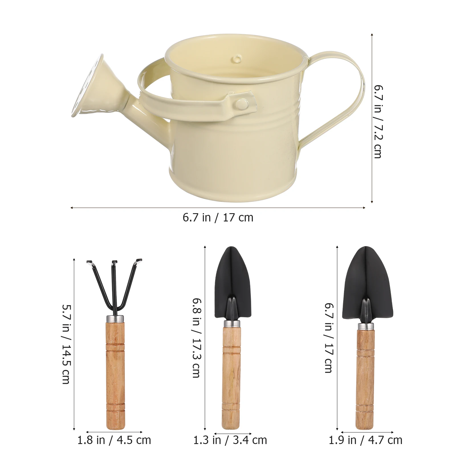

1Set Watering Can Garden Tools Small Metal Watering Pot Long Spout Lifting Handle Indoor Outdoor Planting Gardening Tools