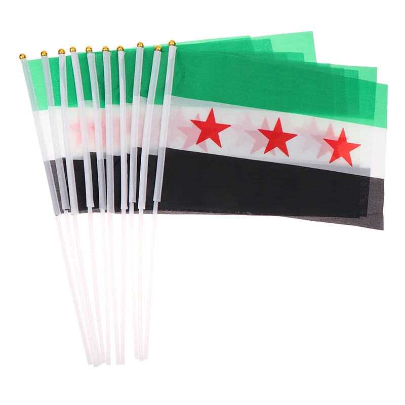 1 PCS Banner Syria Flag 90*150cm The Syrian Arab Republic Syrian Three Star Flag Syrian Polyester Flag