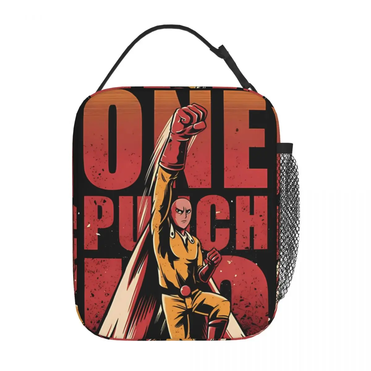 حقيبة غداء معزولة من Opm One Punch Man حقيبة حرارية   حاوية وجبة كبيرة، صندوق غداء كبير، حقيبة بينتو، سفر للعمل