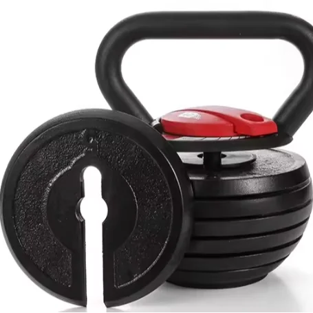 

Adjustable Kettlebell with 7 Weight Levels from 10-40 lbs. Perfect for Abs, Arms, Legs, & Back Workouts