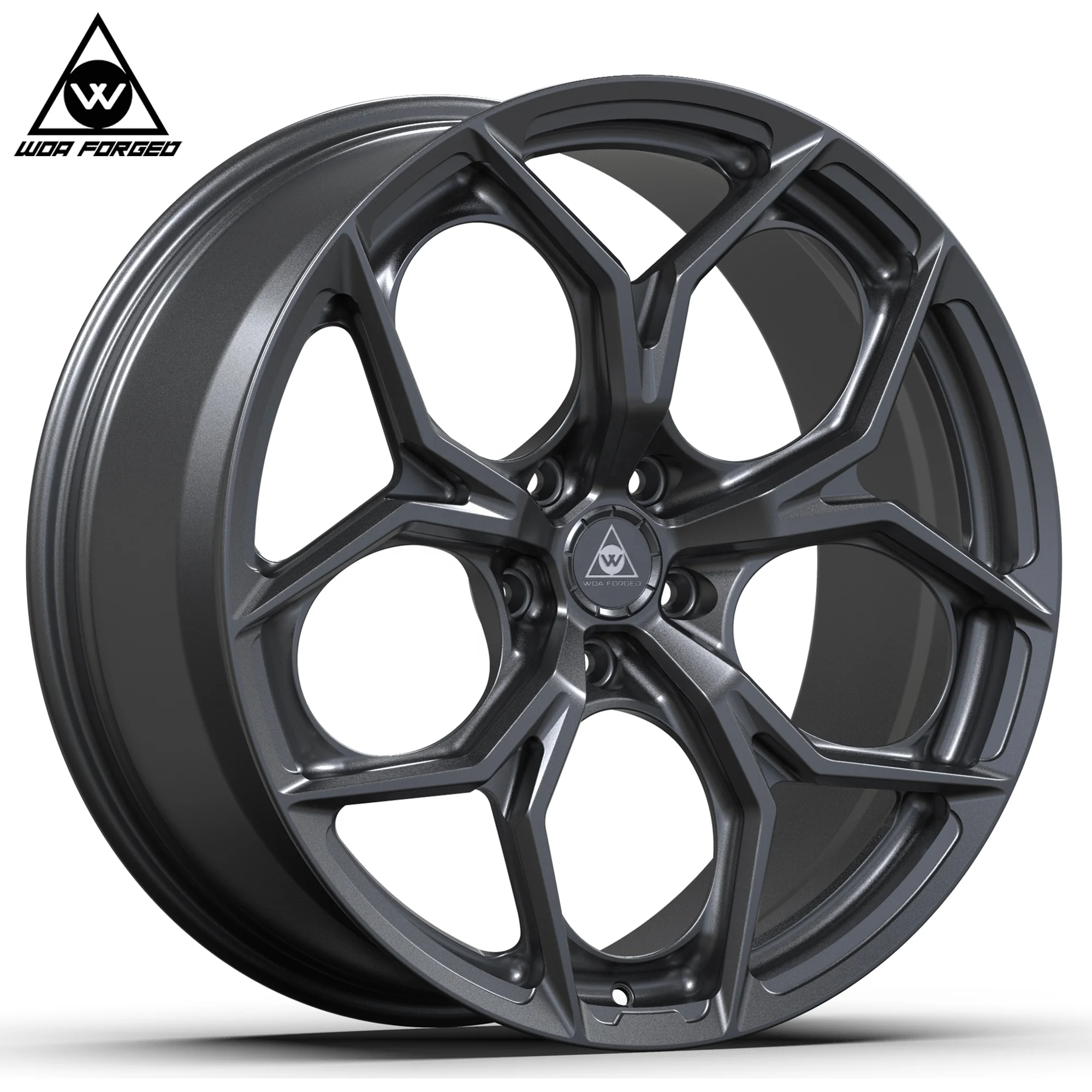 

Amazing Design Satin Black Alloy Rim 5x112 5x120 5x114.3 17 18 19 20 21 22 23 Inch Passenger Car Forged Wheel for P111sc P101sc