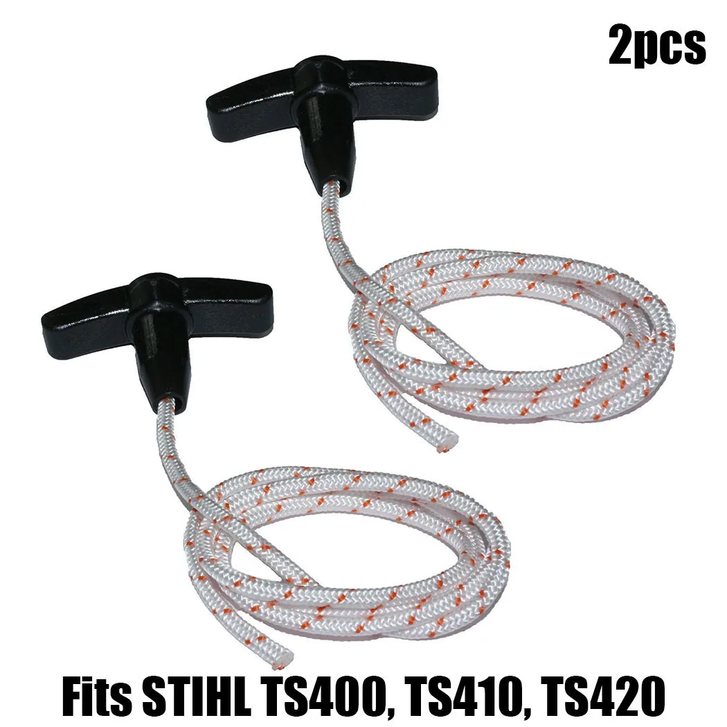 Piezas de repuesto premium 2 piezas de arrancadores de retroceso más cuerdas compatibles con varios modelos que incluyen TS400 TS420