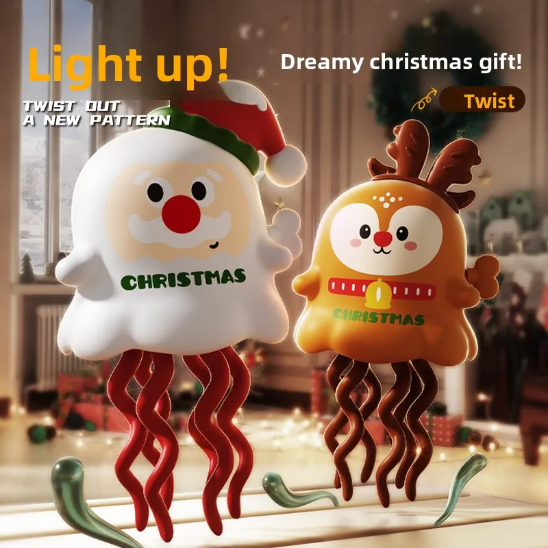 

Christmas Magic Mini Dance Santa Claus Twist Clockwork Slide Creative Decompression Children's Educational Toys. Adult Toys