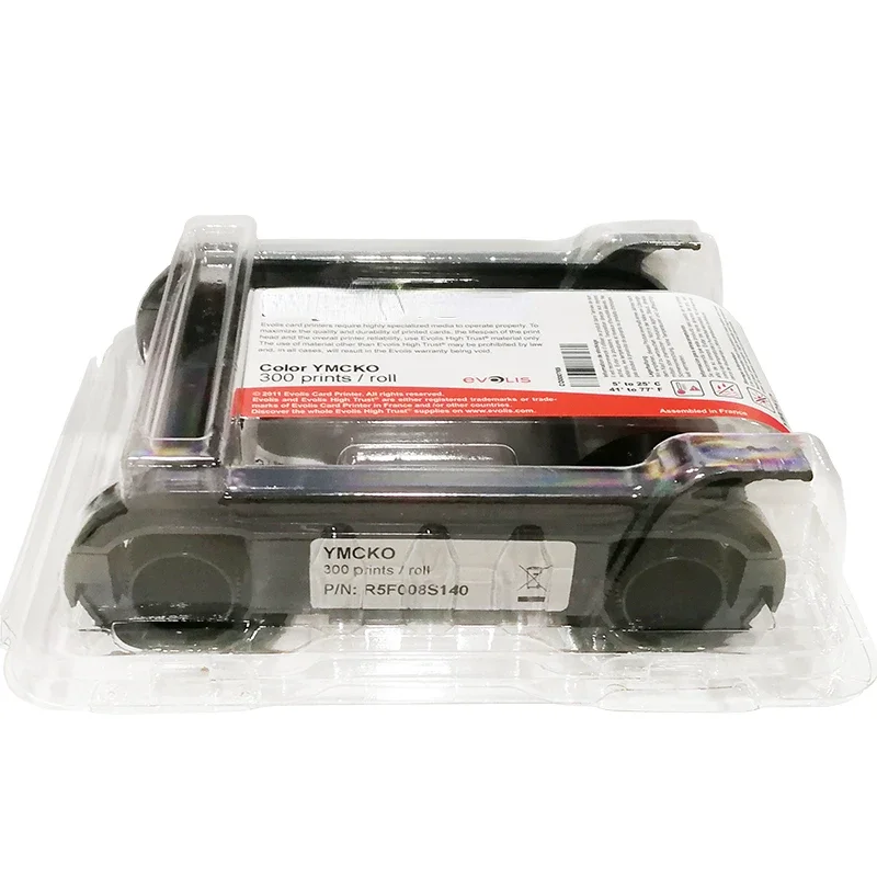 Original Evolis R5F008S140 YMCKO Colour Ribbon 300 Prints For Evolis Zenius Primacy id card printers