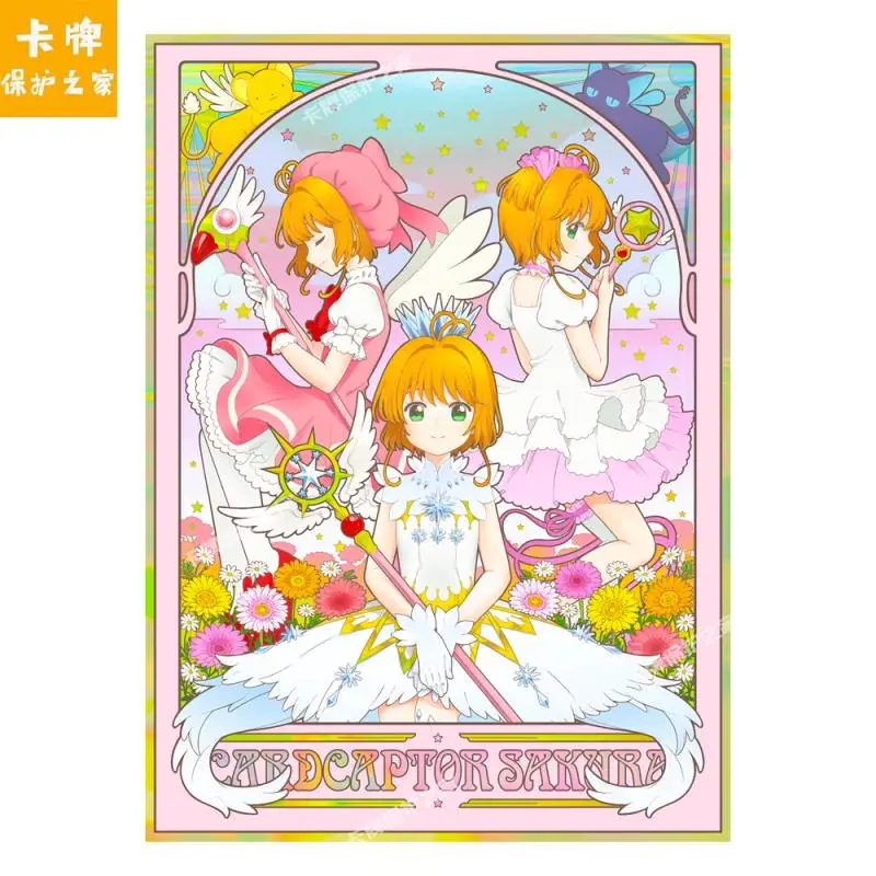 

60 шт./компл. Cardcaptor Sakura флэш-карта рукав PTCG DTCG аниме игровая коллекционная карта защитный чехол подарочная игрушка 66*91 мм
