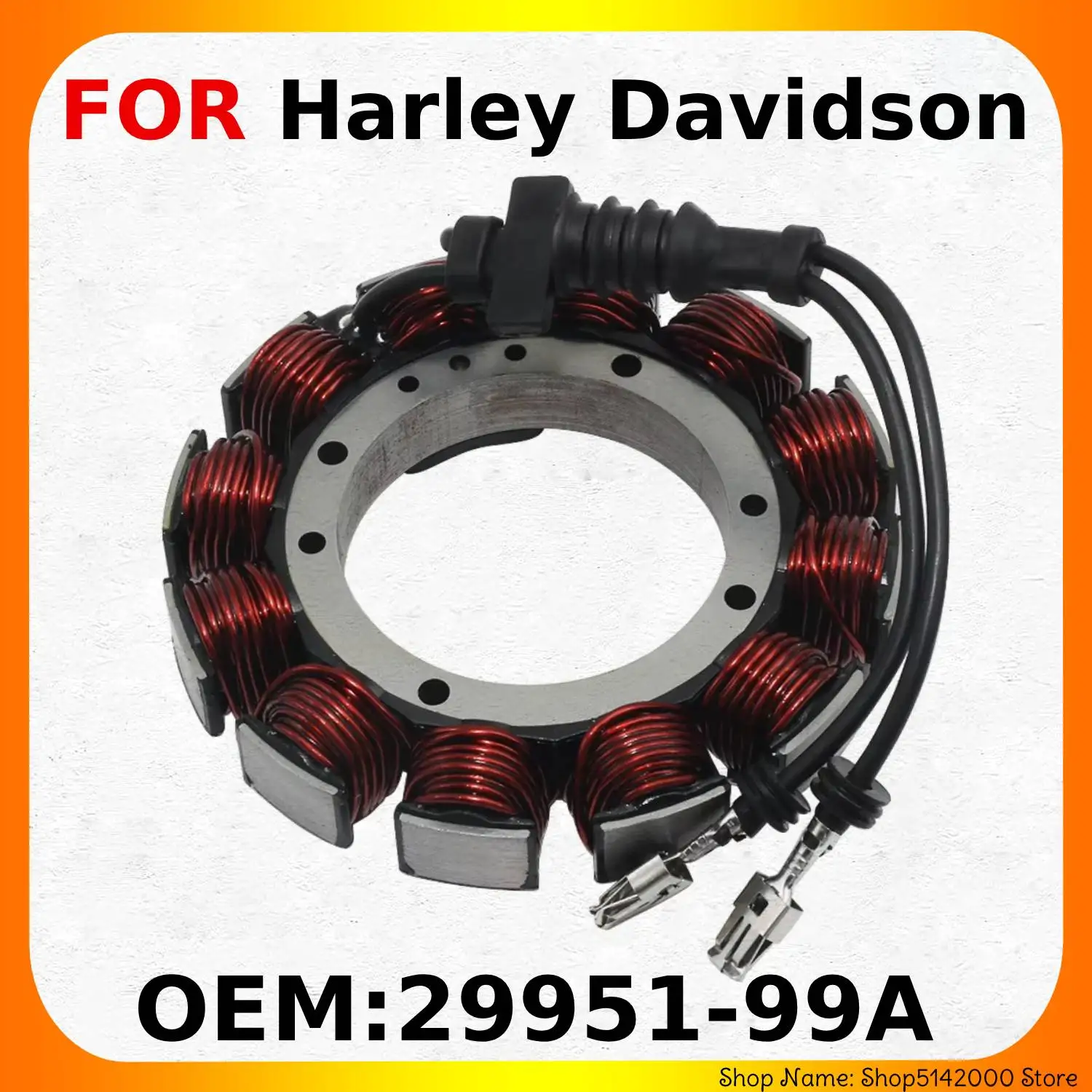 Motorcycle Generator Magneto Stator Coil For Harley Davidson DYNA SUPER GLIDE CONVERTIBLE FXDS CONV 1GGV 1999-2000 OEM:29951-99A