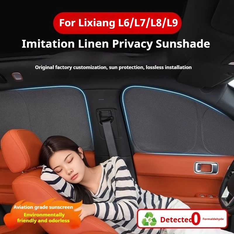 

For Li Lixiang L6 L7 L8 L9 Summer Full-car Sunshade Window Front and Rear Glass Heat Insulation Opaque Privacy Sunshade Curtain