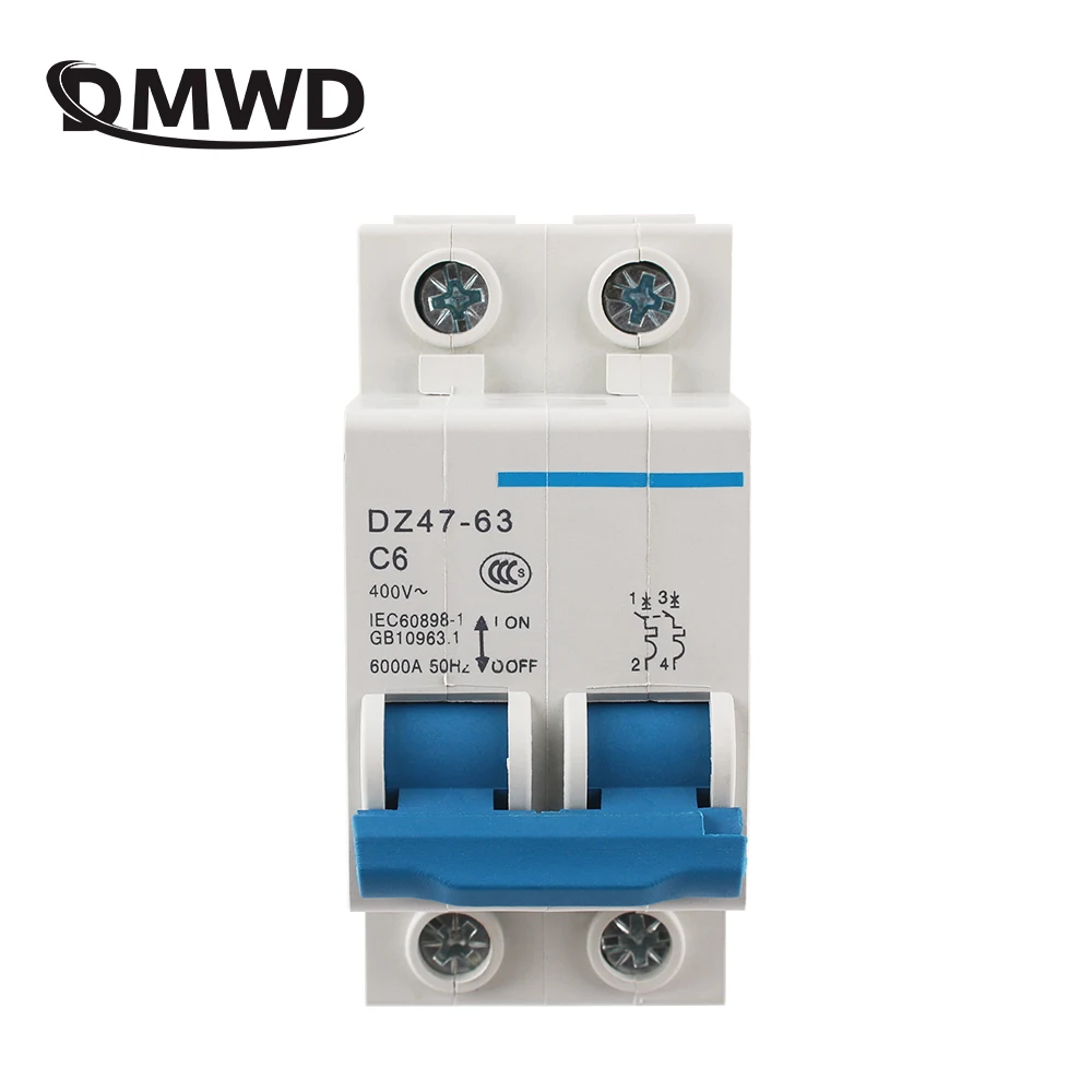 DZ47-2P Residual Current Circuit Breaker With Overload Overvoltage  With Lightning Protection Leakage Protector