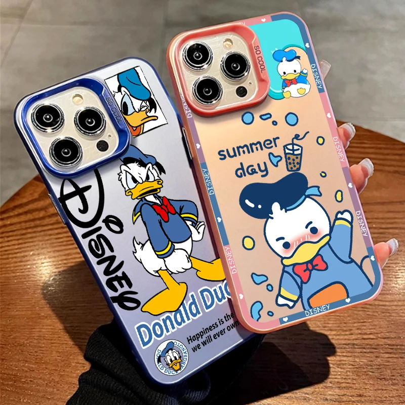 Disney Donald Duck Anime For Redmi Note 13 12 12S 11 11S 11E 10 10T 10S 9C 9T Pro Plus Max Lite 5G Colorful Silver Mobile Funda image 2