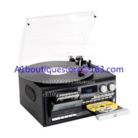 Vintage All In 1 Vinyl Turntable Player Radio AM FM Record Player 3 Speed Turntable With Built-in Speakers Bluetooth