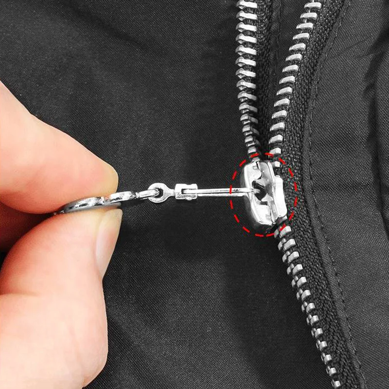 Metal Detachable Zipper Pendant Case Bag Clothes Shoes Universal Repair Replace Eyelet High Quality Zipper Head Accessories