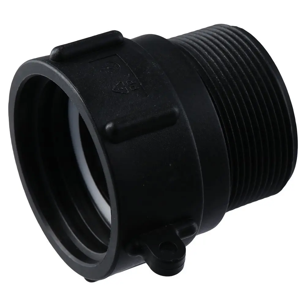 IBC Tote Fittings Plastic IBC Tote Adapter Black Filament Ton Bucket Adapter 2 Inch Tank Adapter Tote Connector