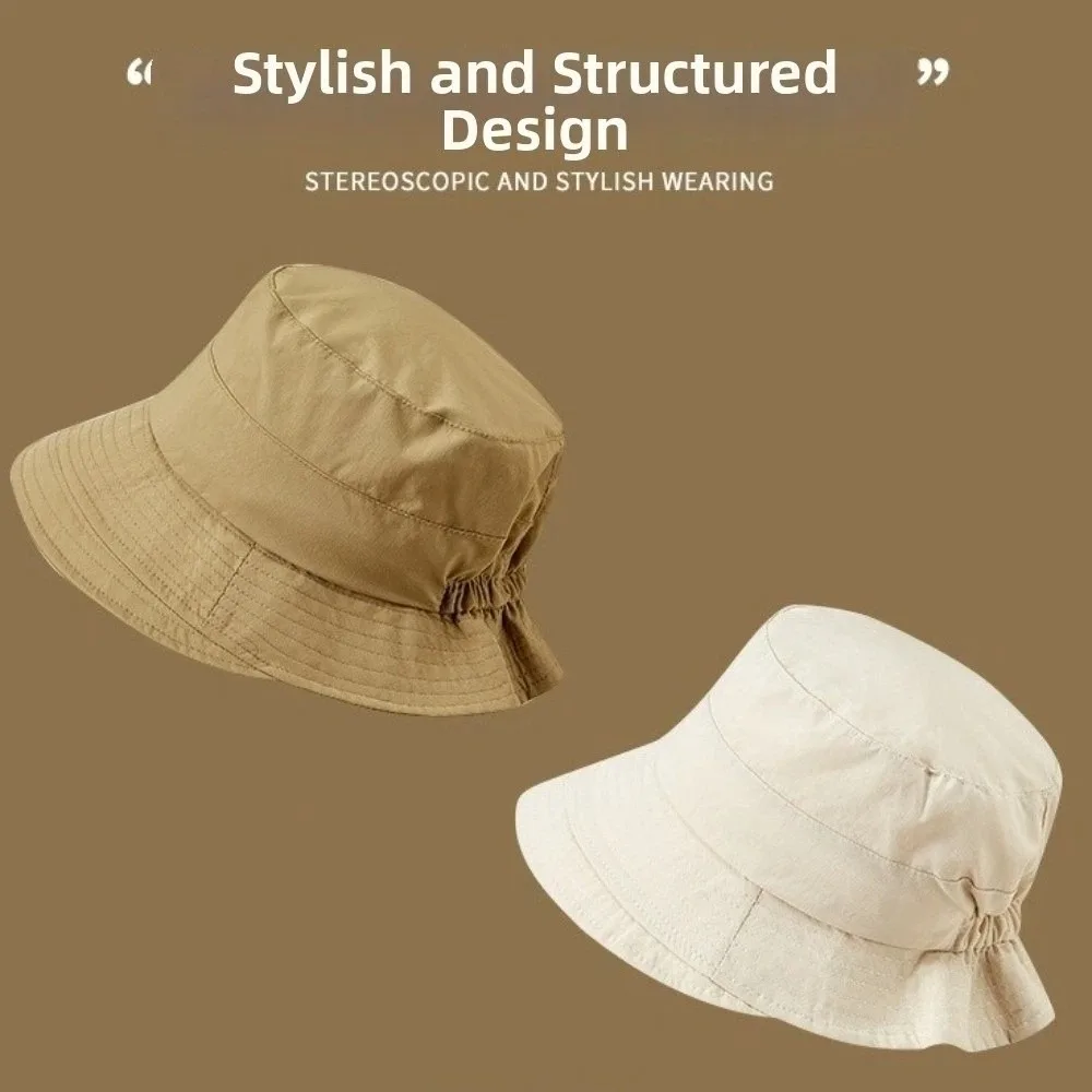 

Korean Style Japanese Fisherman Hat UV Protection Sun Proof Quick Drying Bucket Hat Waterproof All-match Anti-UV Sun Hat Hiking