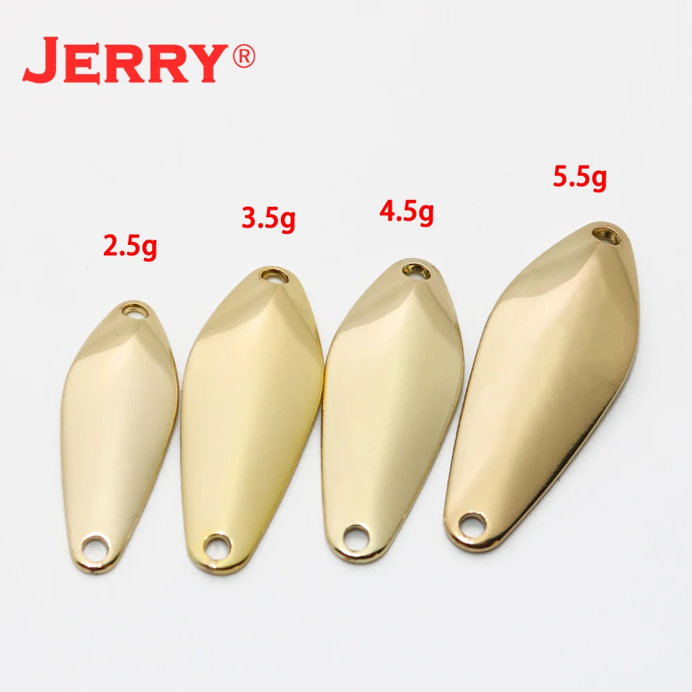 JERRY 2.5g 3.5g 4.5g Unpainted 50pieces Iron Casting Metal Hard Bait Trout Lures Ultralight Fishing Spoons Lot