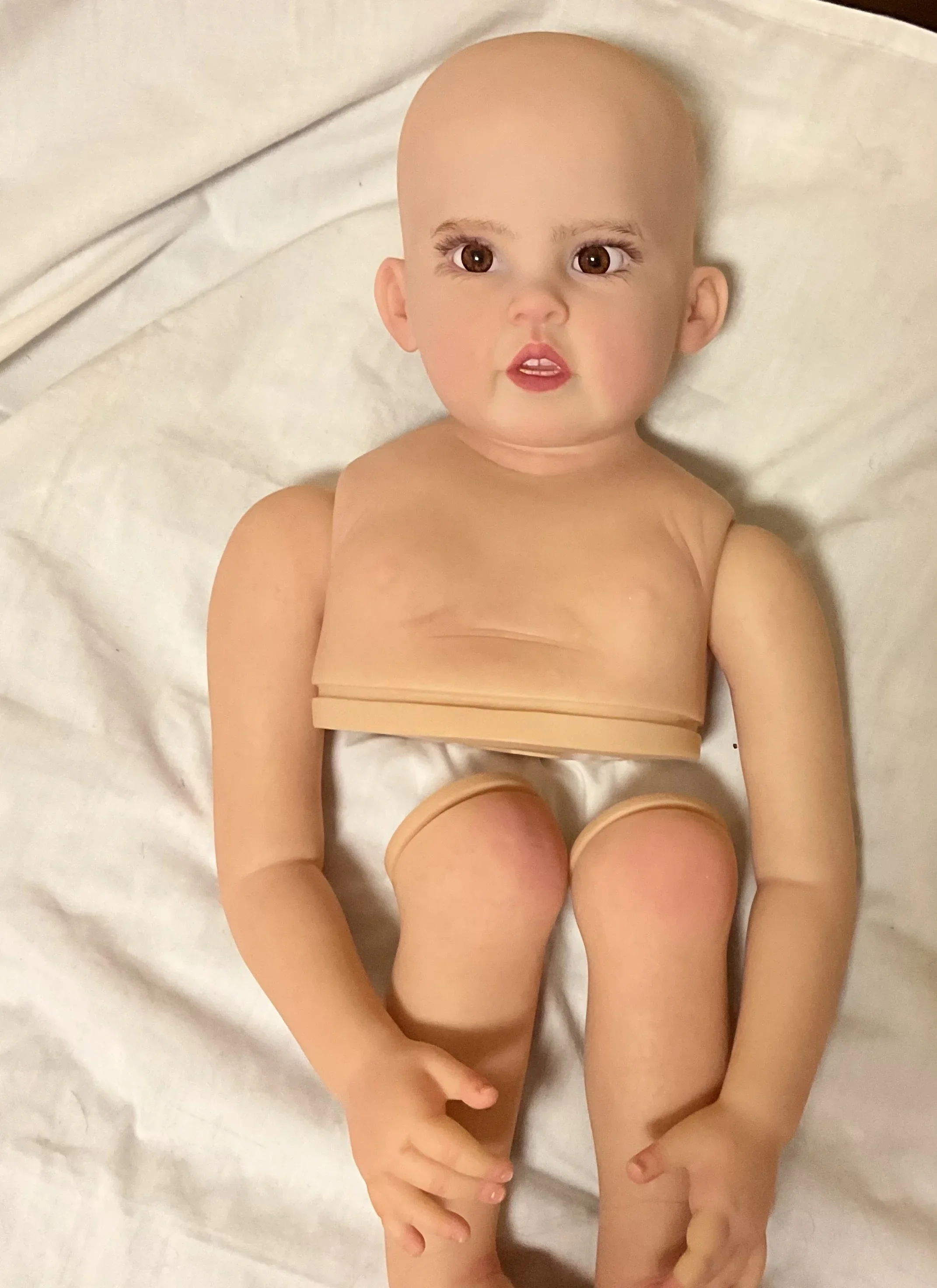 ShanShan btMade Reborn Baby Cressida Kit peint sans cheveux, meilleur artiste, tout réel, partie de bricolage, 32 po