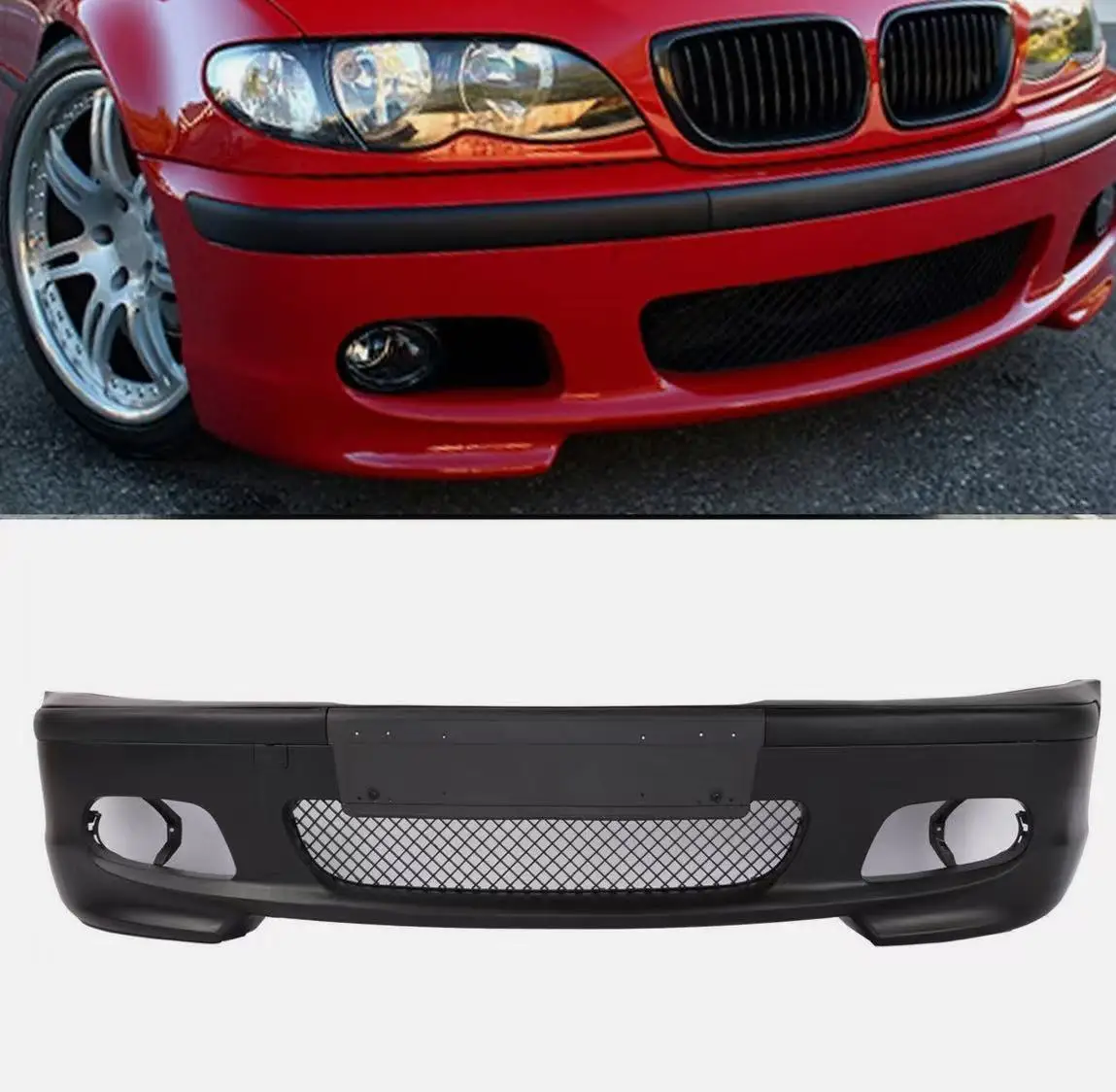 2000-2006 E46 2-Door Coupe Body Kit Front Bumper Exterior Modification Upgrade AccessoriesOld To New Facelift Body Kit