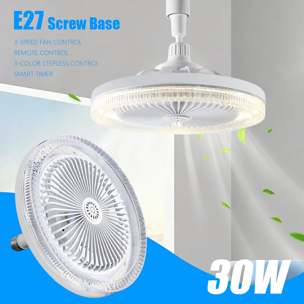

3 In 1 Ceiling Fan Light With Remote Control 3 Speeds Adjustable Dimmable Silent Fragrance Ceiling Lamp For Living Room Bedroom