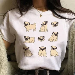 Pug Tee women anime tshirt girl anime comic graphic clothing