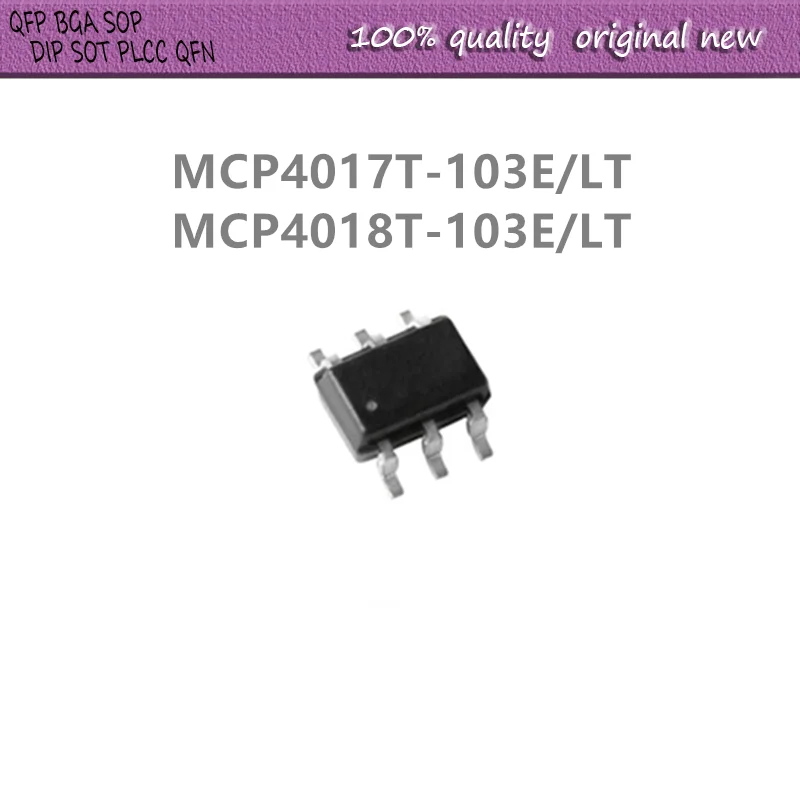 10Pcs/Lot MCP4017T-103E/LT MCP4017 MCP4018T-103E/LT MCP4018  SC70-6
