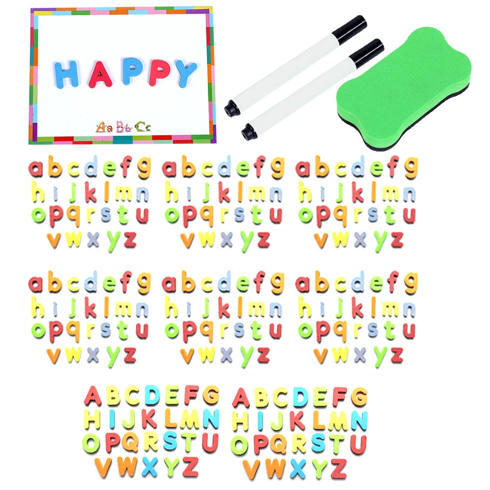 Planche à dessin magnétique avec lettres de l'alphabet, 1 ensemble, tableau blanc, apprentissage éducatif, éducation précoce, aimants de réfrigérateur pour enfants, main et oeil