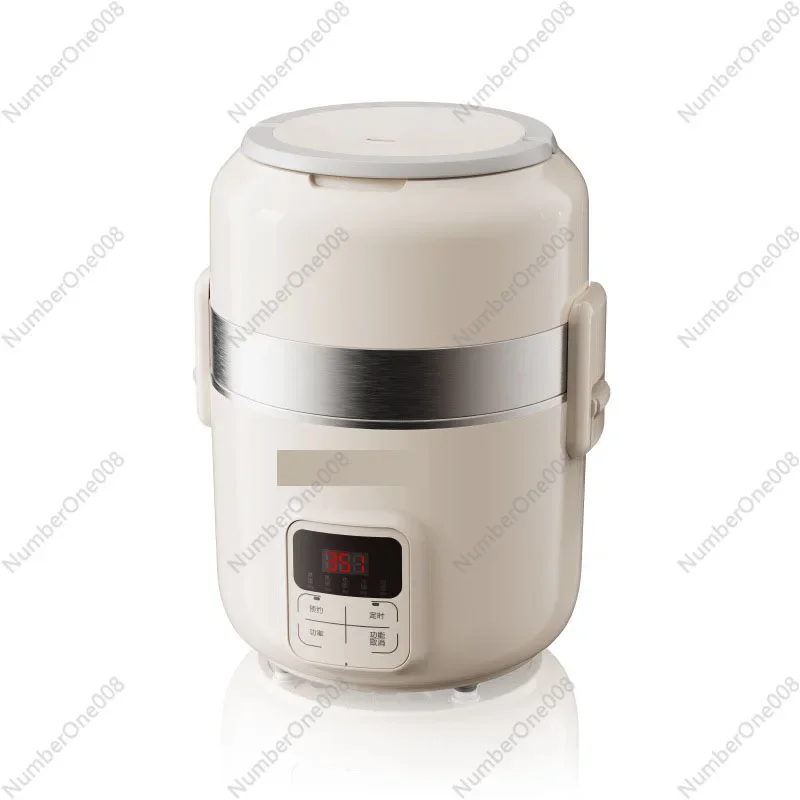 220V Multifunctional 3 Layers 2L Electric Rice Cooker Portable Intelligent Electric Heating Lunch Box For Travel School