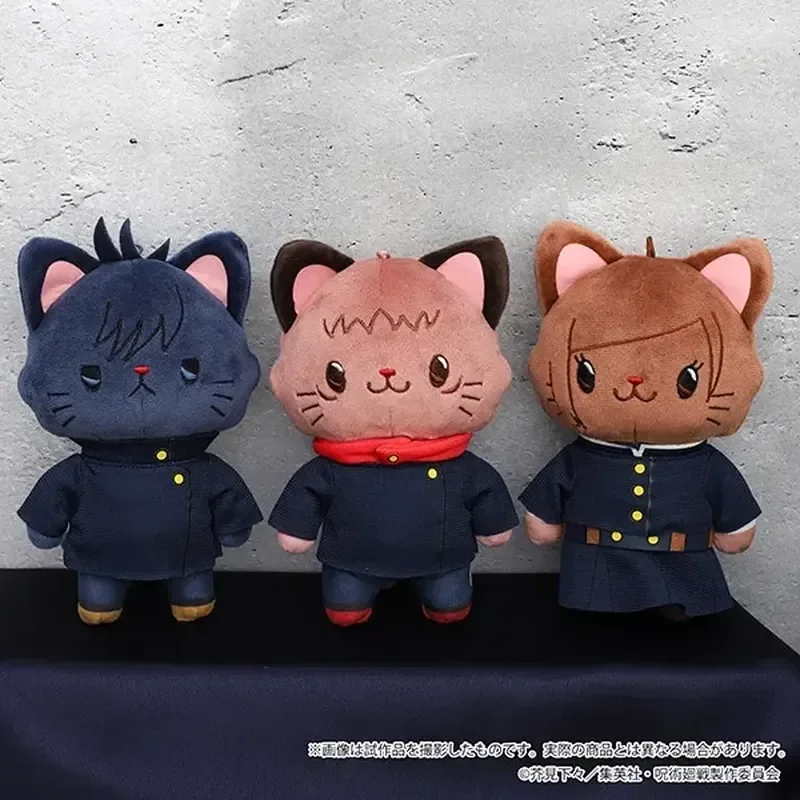 Genuine Jujutsu Kaisen Plushies Doll With Cat Anime Movic Itadori Yuuji Inumaki Toge Gojou Satoru Collectible Plush Children Gif