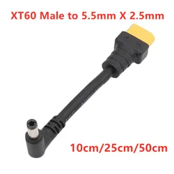 for XT60 Male Connector to Male DC 5.5mm X 2.5mm DC5525 Power Adapter Cable Cord for TS100 TS101 PINE64 Electric Soldering Iron