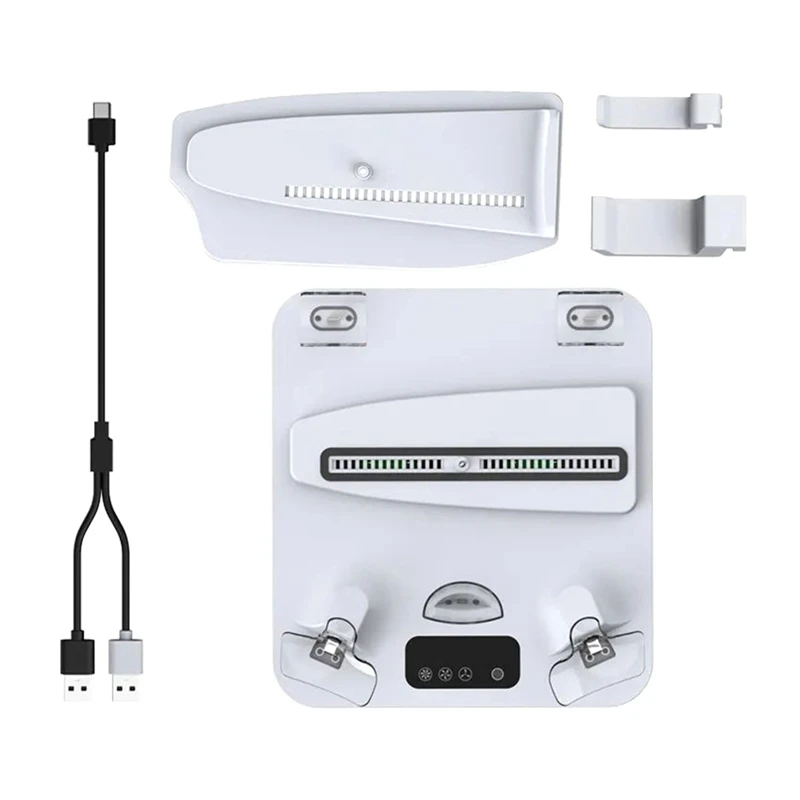 

Вертикальная подставка для PS5 с радиатором, зарядная док-станция для консоли Ps5pro/Ps5slim/VR2