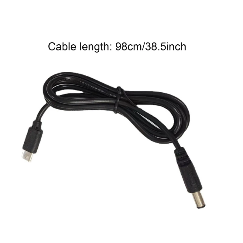 45BB универсальный кабель преобразователя USB C Type-C PD на 12 В 5,5x2,5 мм для вентилятора маршрутизатора модема ноутбука компьютера со светодиодный Ной подсветкой динамика