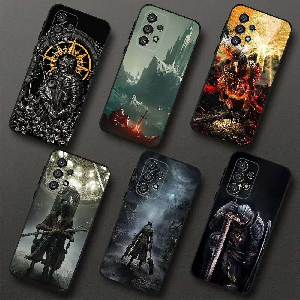 

Game D-Dark S-Souls Phone Case For Samsung S 25,24,23,22,30,21,10,9,Ultra,Plus,Lite,FE,4,5G Black Soft Case