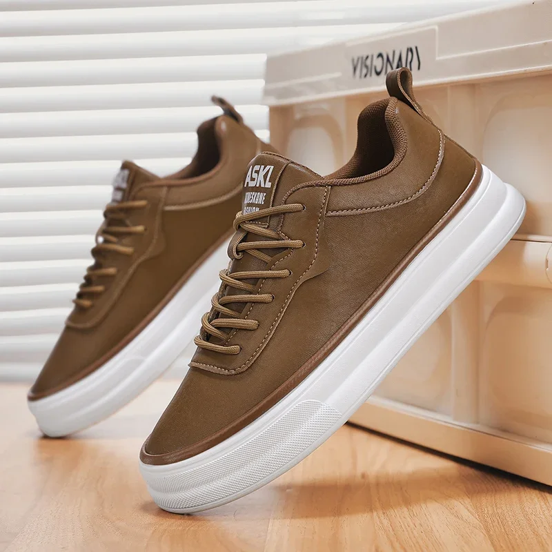 

2025 модные мужские кроссовки в стиле ретро, весенняя удобная повседневная спортивная обувь, уличные нескользящие износостойкие теннисные кроссовки на шнуровке