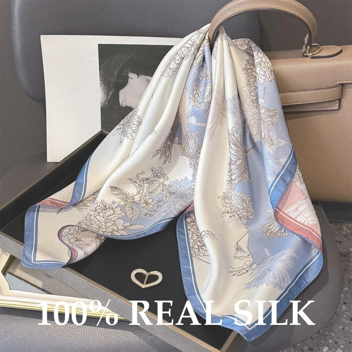 

Новый 100% натуральный шелковый квадратный платок 65 см: шарф, хиджаб, шаль для волос, фулярд, бандана, накидка, пашмина, пончо, повязка для волос, аксессуар для сумки